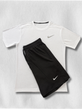 Nike Running Short/T-Shirt Noir Et Blanc