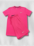 Nike Running Short/T-Shirt Rose
