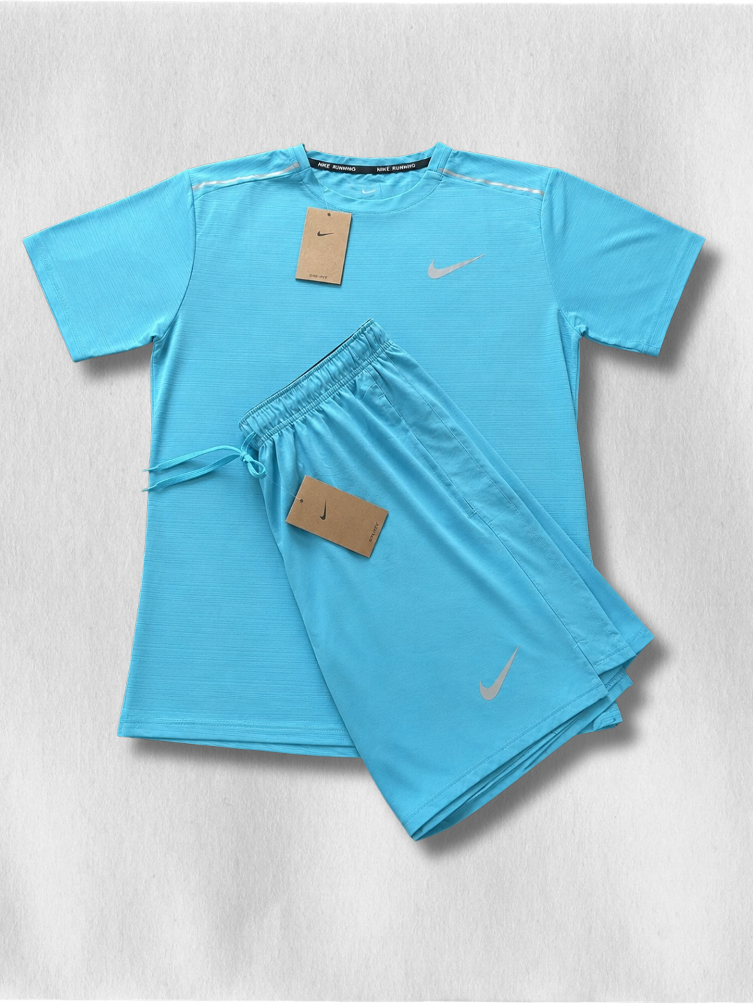 Nike Running Short/T-Shirt Bleu