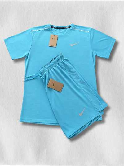 Nike Running Short/T-Shirt Bleu
